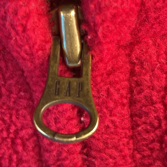 Relisted 2/16 Boys GAP Fleece Full Zip Jacket Small (6-7) Hoodie Red  Sweatshirt - Picture 14 of 17